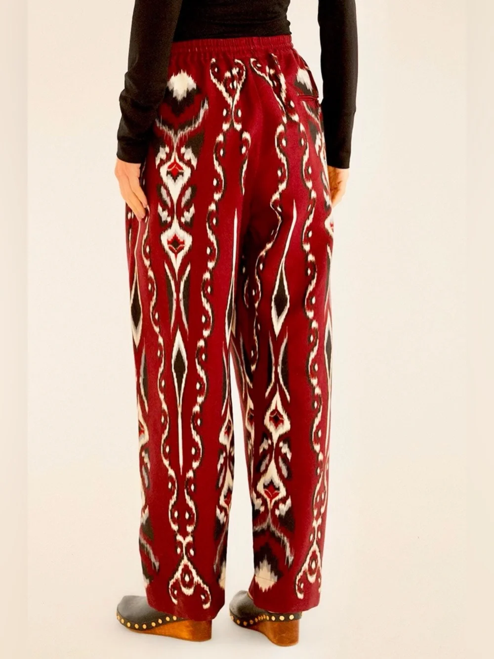 FARM Rio Red Ainika Pineapple Ikat Pants Size XS NWT